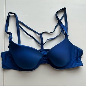 Victoria’s Secret Demi Underwire Bra with Front Clasp and Strappy Back